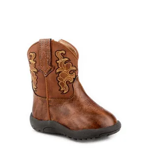 Roper INFANT Cowbaby Quills Boot - Cognac Print/Cognac