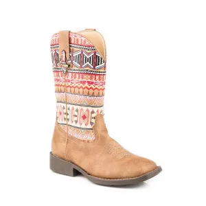 Roper LITTLE KIDS Azteca Boot - Tan/Aztec