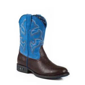 Roper LITTLE KIDS Lightning Boot Brown/Blue