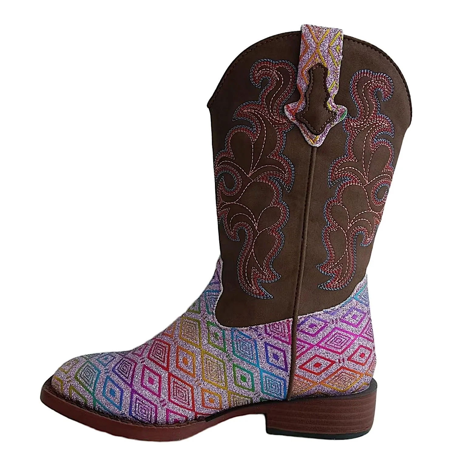Roper Little Kids Maya Aztec Glitter - Pink