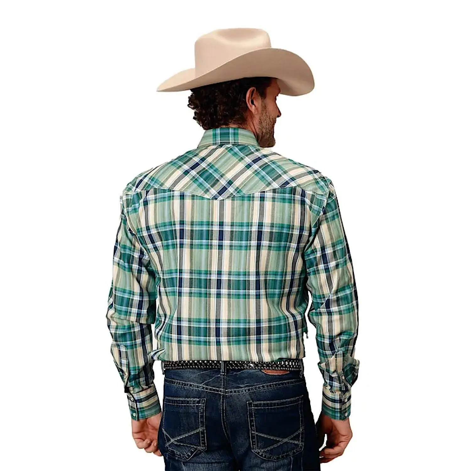 Roper Mens Amarillo Collection L/S Shirt Plaid