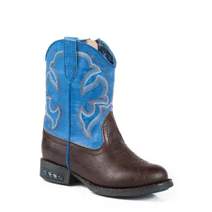 Roper TODDLER Lightning Boot Brown/Blue