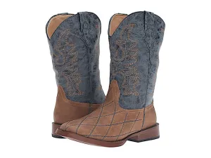 Roper TODDLER Square Toe Crosscut Boot Navy