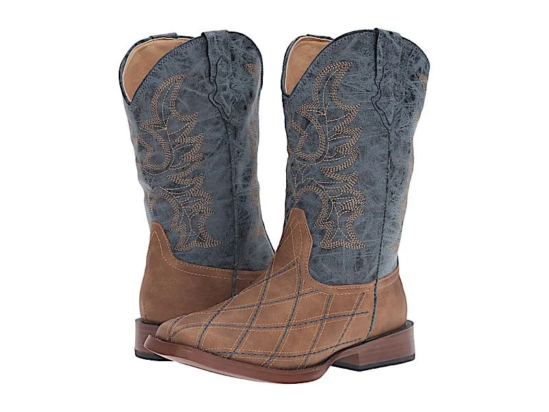 Roper TODDLER Square Toe Crosscut Boot Navy