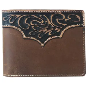 Roper Wallet - Bi-Fold Tooled Yoke Tan