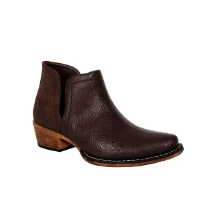 Roper Women's Ava Boot - Brown Floral Embossed