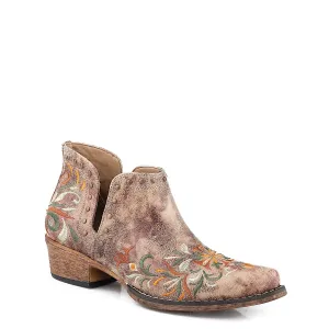 Roper Women's Ava Boot - Floral Tan Embroidered
