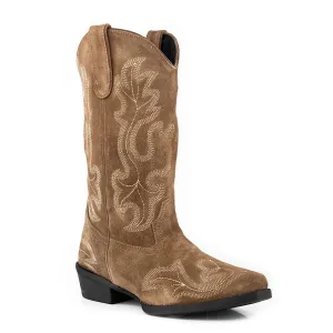 Roper Womens Cora Classic Tan Suede