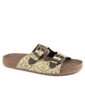 Roper Women's Desiree Sandal - Cream/Tan Aztec