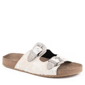 Roper Womens Desiree Sandal White/Silver