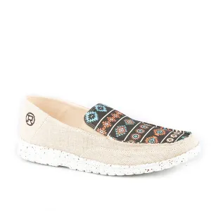 Roper Women's Hang Loose Slip On - Tan/Aztec