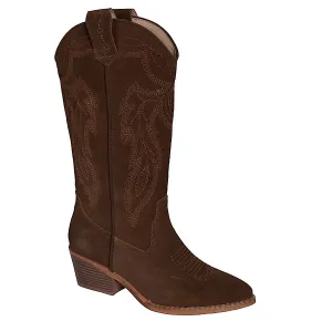 Roper Women's Hattie Western Boot - Brown Suede
