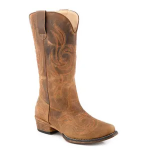 Roper Women's Madison Western Boot - Brown Vintage Leather