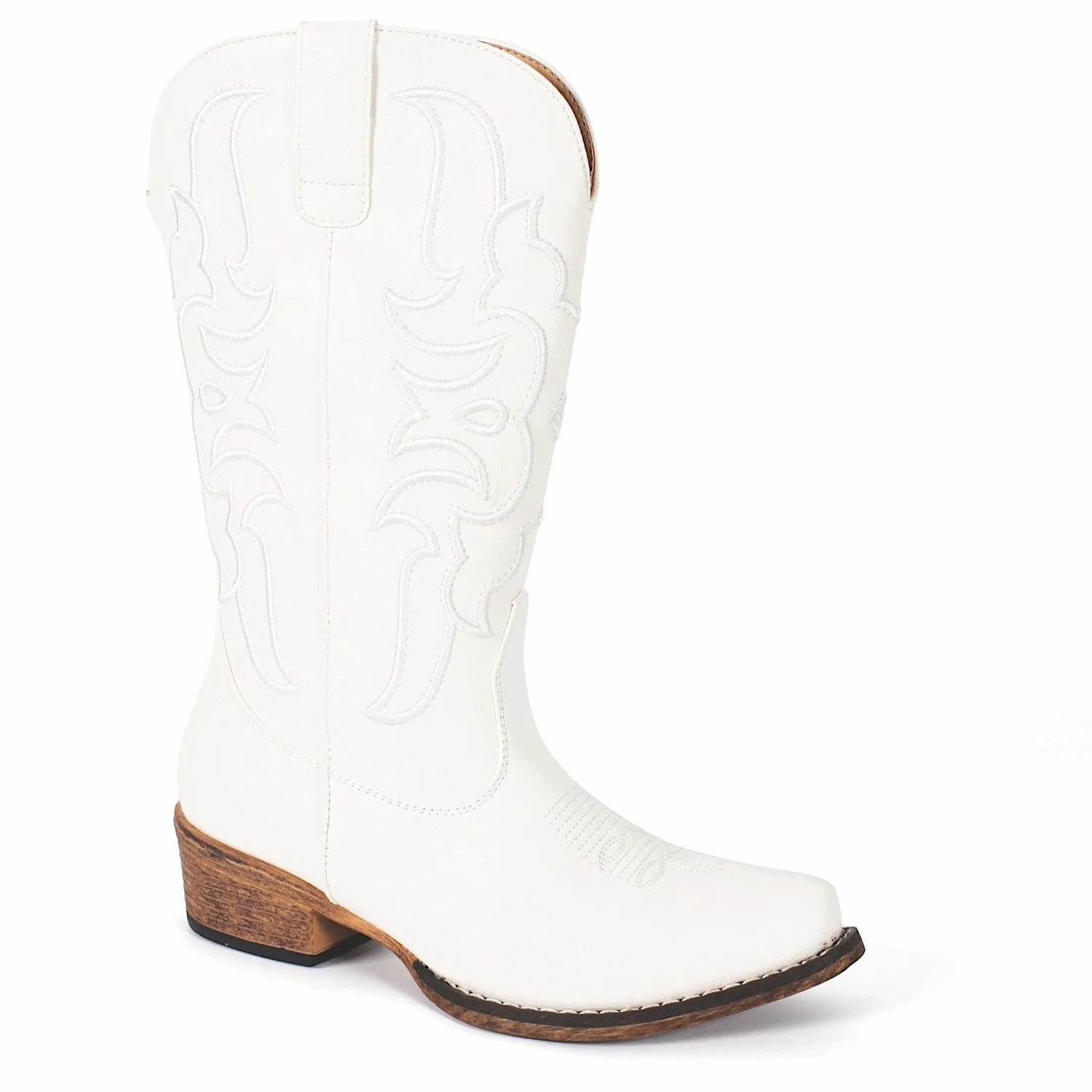 Roper Womens Riley Cord Boot White