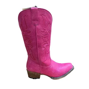 Roper Women's Riley Flextra Cord Western Boot - Pink
