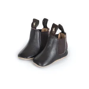 Thomas Cook Baby Booties - Dark Brown