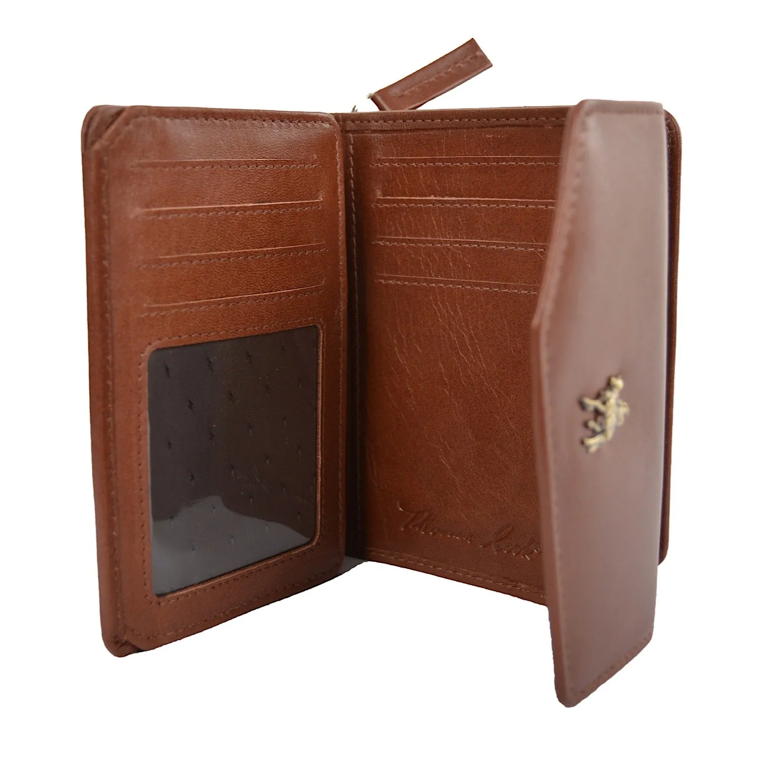 Thomas Cook Cootamundra Zip & Snap Wallet Tan Small