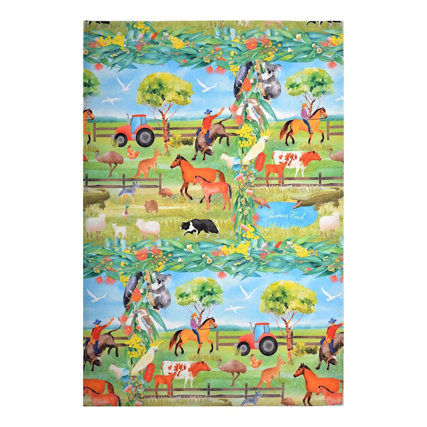 Thomas Cook Farm Friends Tea Towel Farmyard