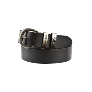 Thomas Cook Gunmetal Twin Keeper Belt - Gunmetal