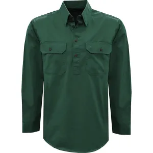 Thomas Cook Heavy Drill 1/2 Placket 2 Pocket Shirt Ivy Green
