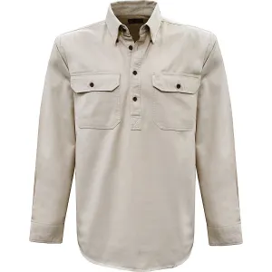 Thomas Cook Heavy Drill 1/2 Plkt L/S 2 Pocket Shirt Bone