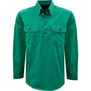 Thomas Cook Heavy Drill 1/2 Plkt L/S 2 Pocket Shirt Bright Green