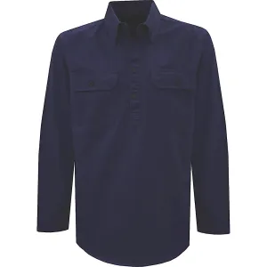 Thomas Cook Heavy Drill 1/2 Plkt L/S 2 Pocket Shirt Navy