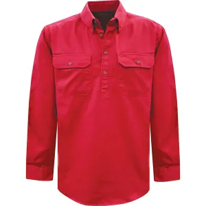 Thomas Cook Heavy Drill 1/2 Plkt L/S 2 Pocket Shirt Tomato