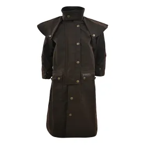 Thomas Cook Kids High Country Oilskin Long Coat Rustic Mulch