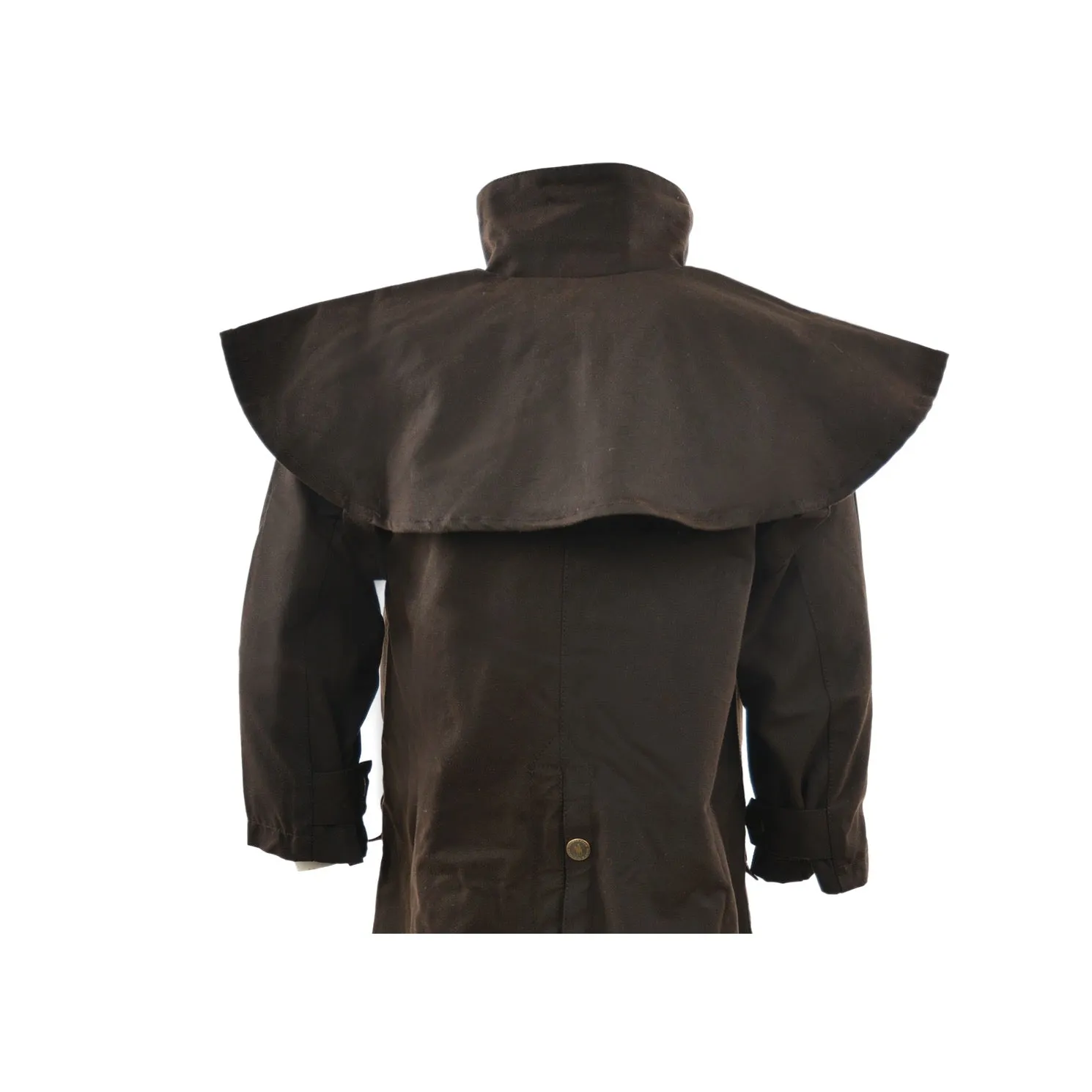 Thomas Cook Kids High Country Oilskin Long Coat Rustic Mulch