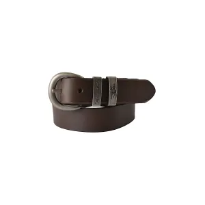Thomas Cook Kid's Silver Twin Keeper Belt Chocolate