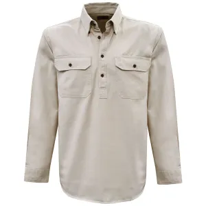Thomas Cook Light Drill 1/2 Plkt L/S 2 Pocket Shirt Bone