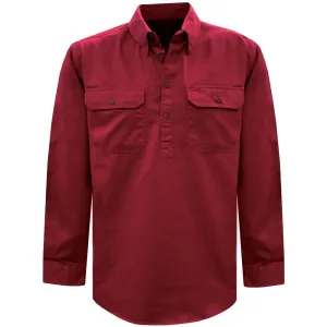 Thomas Cook Light Drill 1/2 Plkt L/S 2 Pocket Shirt Red
