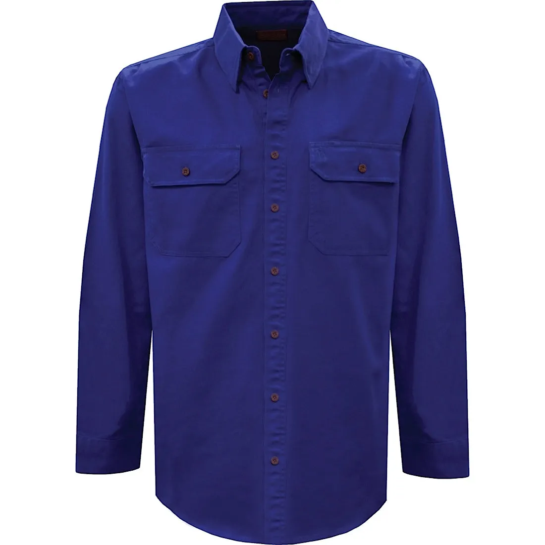 Thomas Cook Light Drill  L/S 2 Pocket Shirt Cobalt