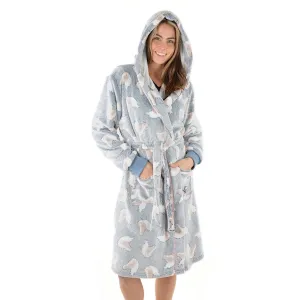 Thomas Cook Live to Ride Dressing Gown Grey/Blue