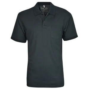 Thomas Cook Men's Bamboo 1 Pocket Polo - Dark Charcoal