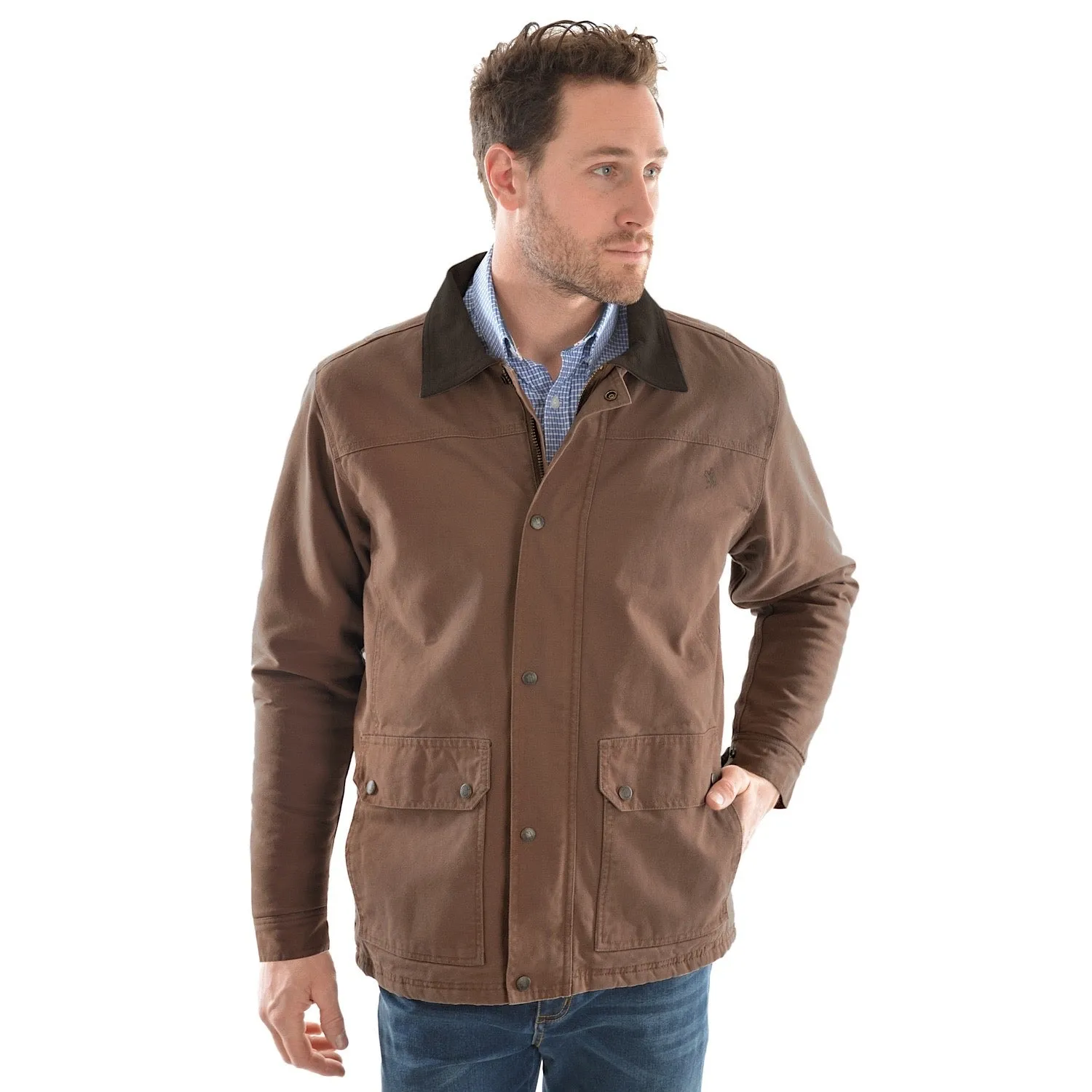 Thomas Cook Men's Canvas Jacket - Dark Tan
