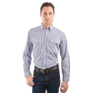 Thomas Cook Men's Classic Wentworth Check Shirt - Royal Blue/Brown