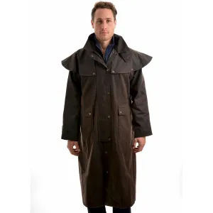 Thomas Cook Men's High Country Professional Oilskin Long Coat - Rustic Mulch