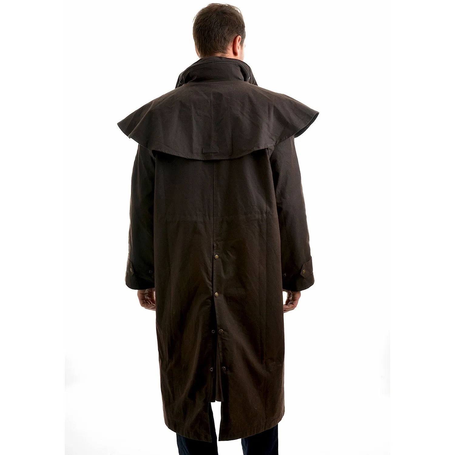 Thomas Cook Men's High Country Professional Oilskin Long Coat - Rustic Mulch