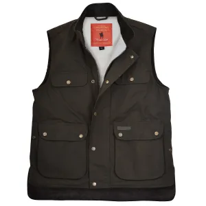 Thomas Cook Men's High Country Professional Oilskin Sherpa Vest - Rustic Mulch