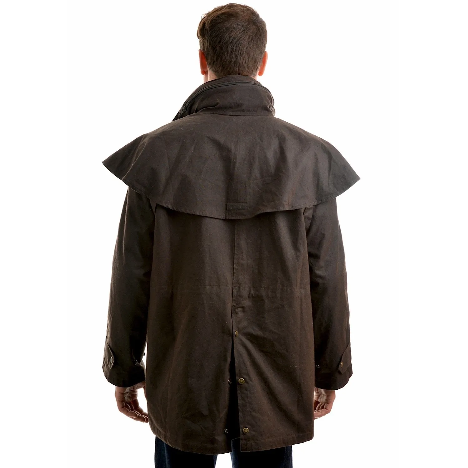 Thomas Cook Men's High Country Professional Oilskin Short Coat - Rustic Mulch