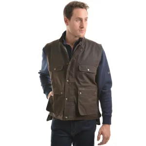 Thomas Cook Men's High Country Professional Oilskin Vest - Rustic Mulch