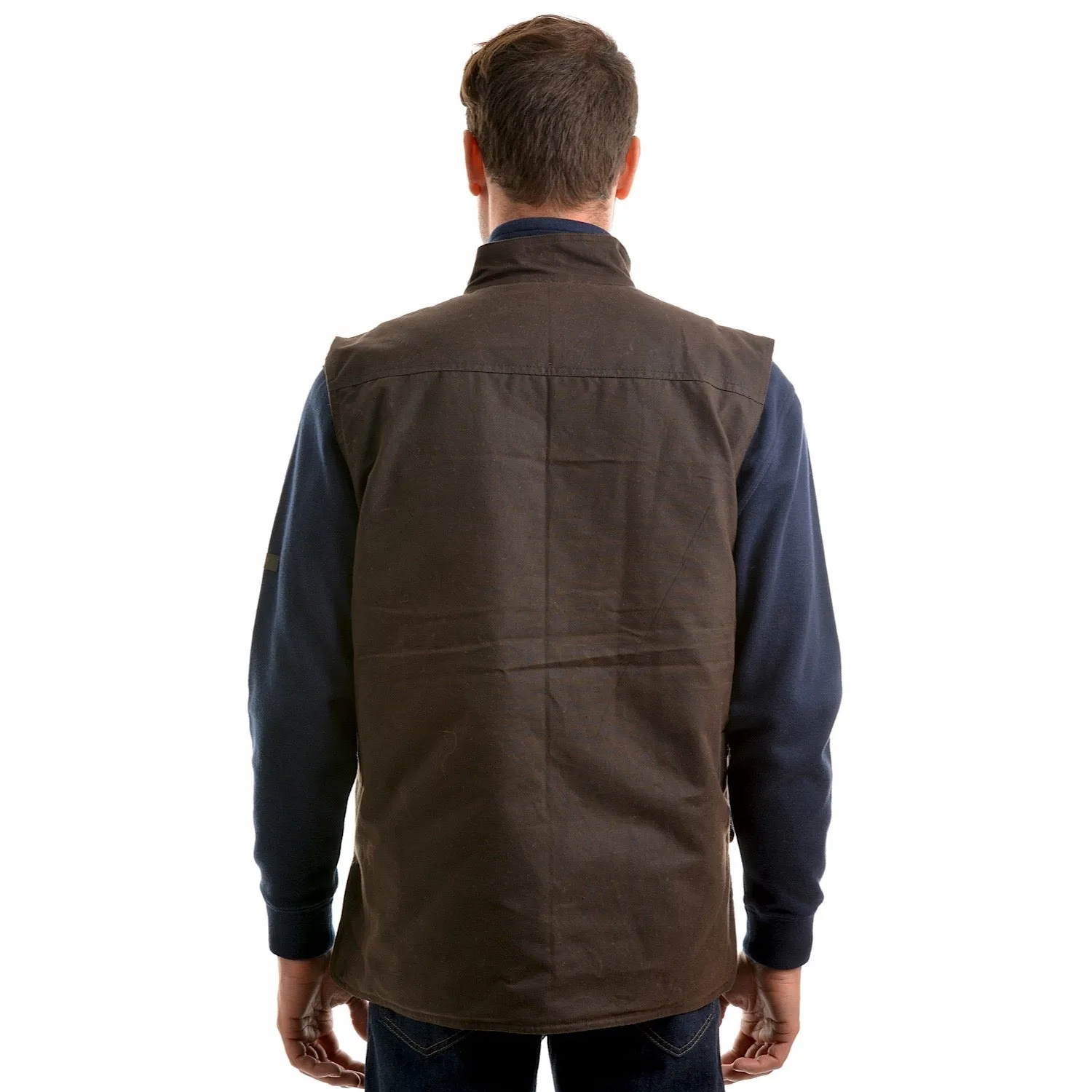 Thomas Cook Men's High Country Professional Oilskin Vest - Rustic Mulch