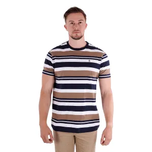 Thomas Cook Mens Hudson S/S Tee Navy/Tan