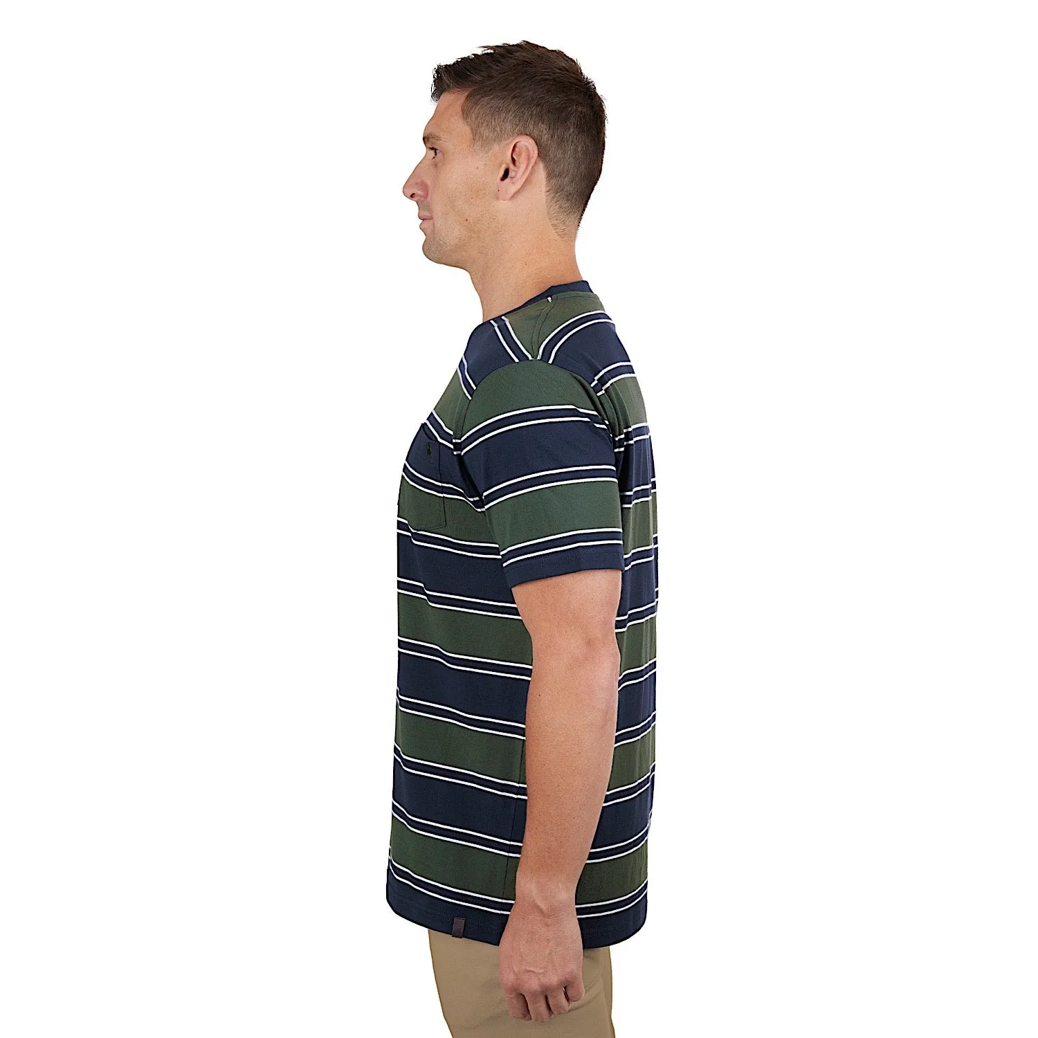 Thomas Cook Men's Jason 1 Pocket Short Sleeve Tee Navy/Dark Green