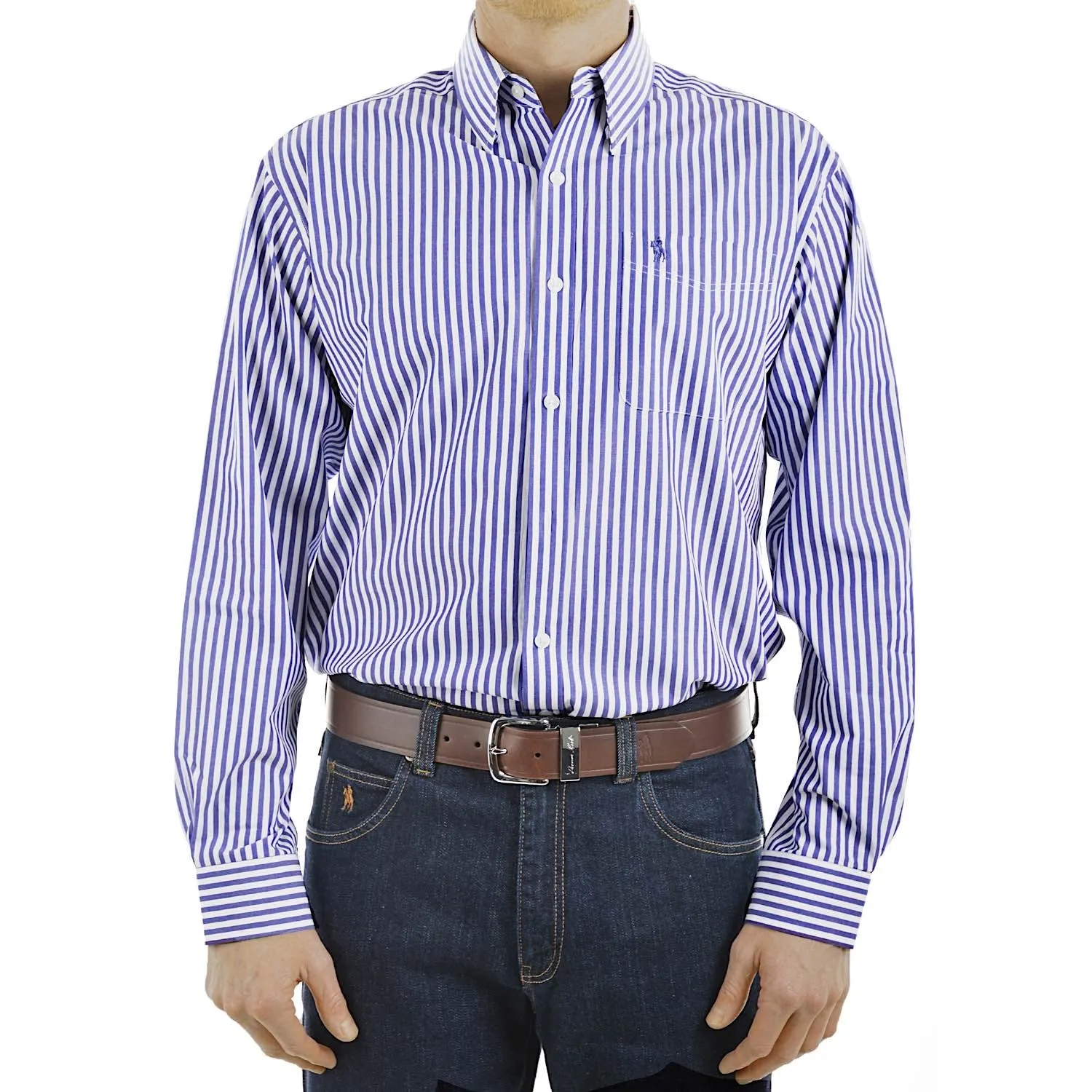 Thomas Cook Men's Lawson Striped Shirt - Blue/White