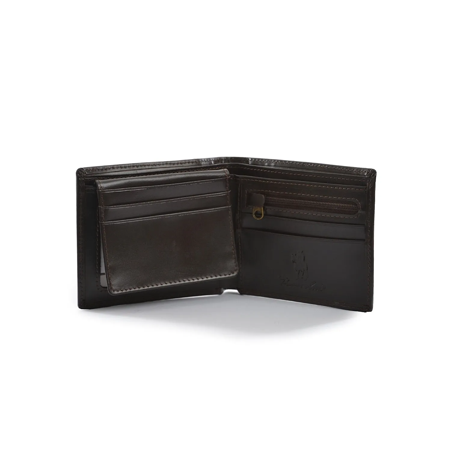 Thomas Cook Men's Leather Edged Wallet - Dark Brown