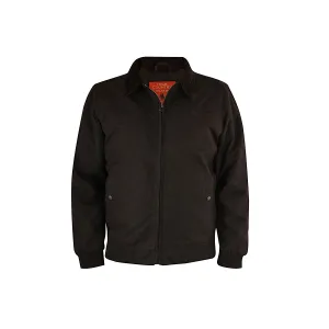 Thomas Cook Men's Oilskin Bomber Jacket - Rustic Mulch