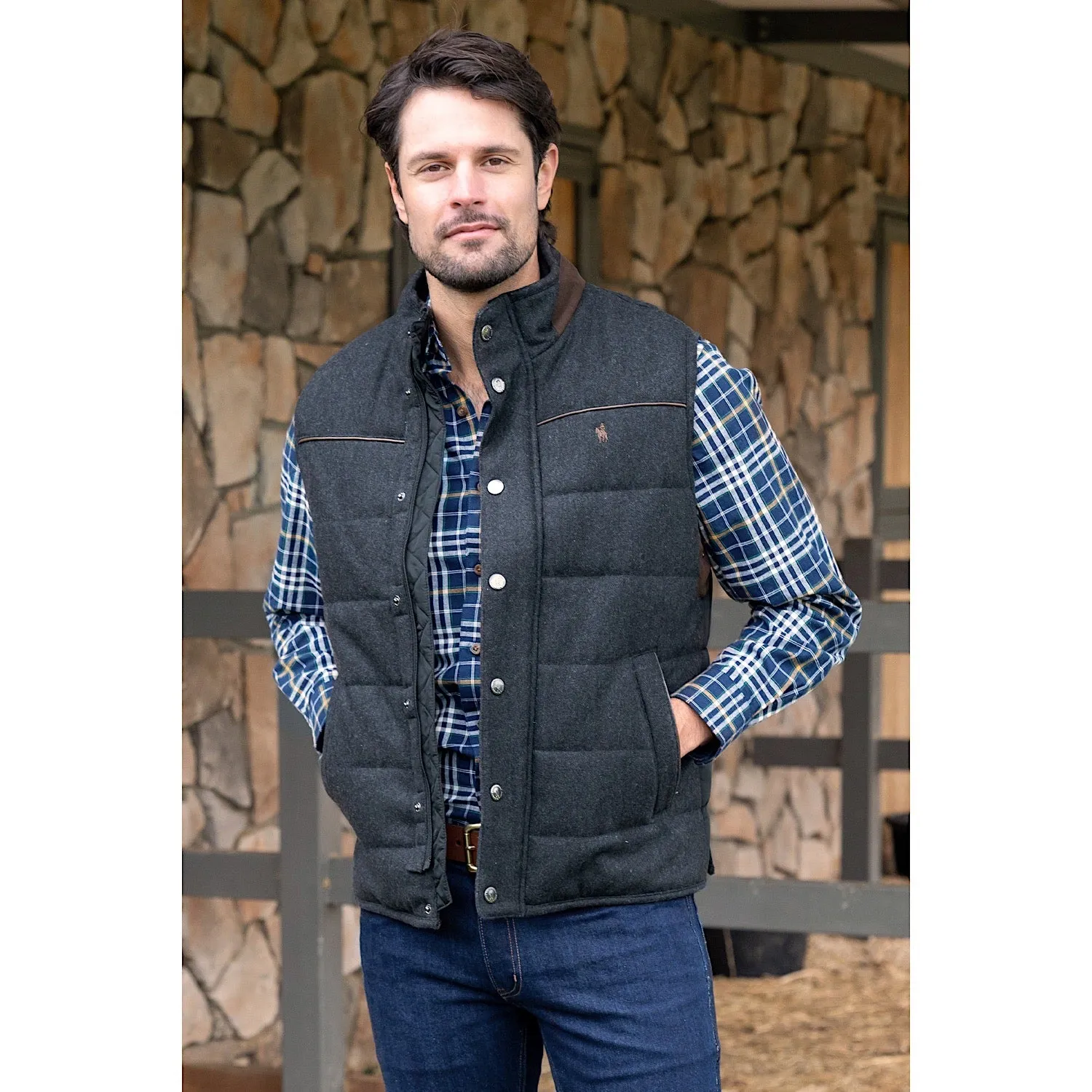 Thomas Cook Mens Strathford Vest Charcoal Marle